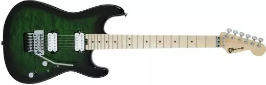 Pro-Mod San Dimas Style 1 HH FR M QM, Maple Fingerboard - Transparent Green Burst