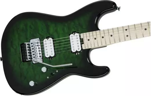 Pro-Mod San Dimas Style 1 HH FR M QM, Maple Fingerboard - Transparent Green Burst