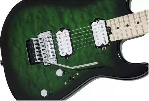 Pro-Mod San Dimas Style 1 HH FR M QM, Maple Fingerboard - Transparent Green Burst