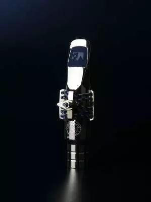 Estro Ligature for Soprano Saxophone - Small Metal - White