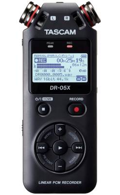 DR-05X Stereo Handheld Digital Audio Recorder w/USB Audio Interface