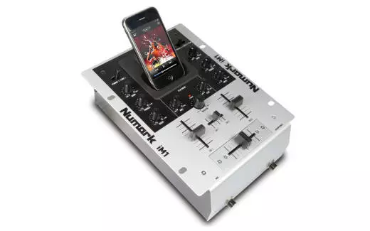 IM1- 2 Channel Tabletop DJ Mixer with iPod Dock
