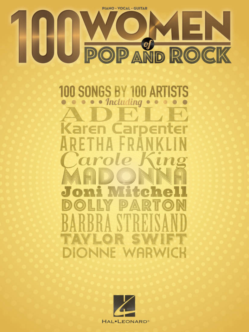 100 Women of Pop and Rock - Piano/Vocal/Guitar - Book