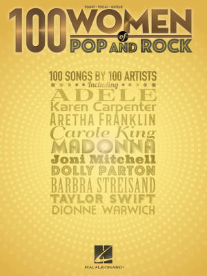 Hal Leonard - 100 Women of Pop and Rock - Piano/Vocal/Guitar - Book