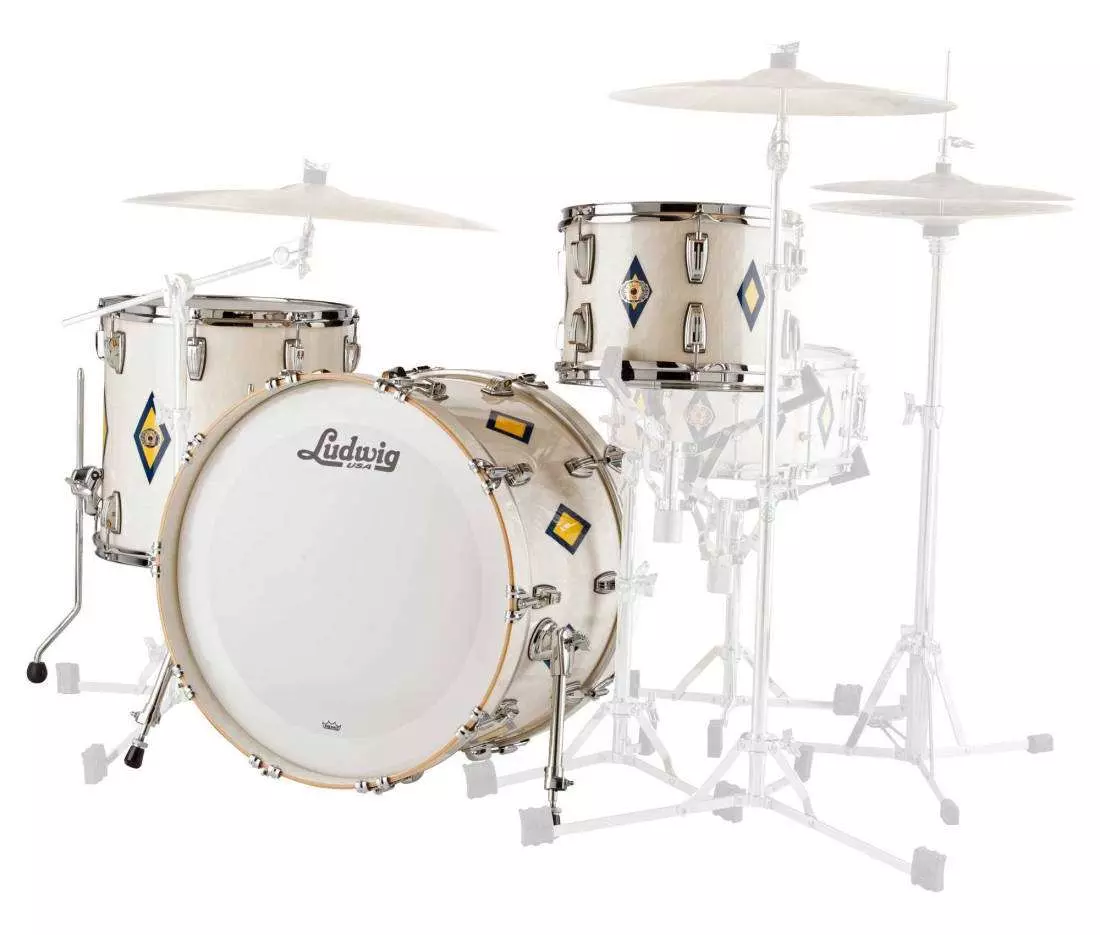 Legacy Mahogany Diamond Flash Inlay - 3 Piece Shell Pack