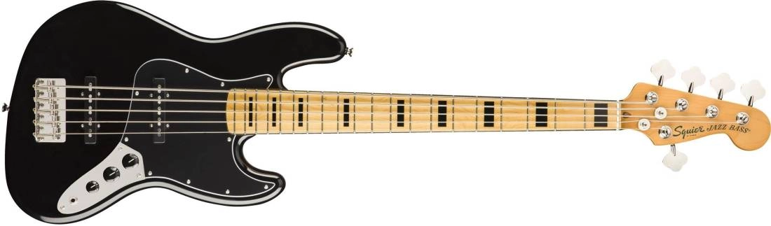 Classic Vibe \'70s Jazz Bass V, Maple Fingerboard - Black