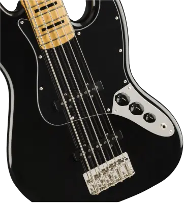 Classic Vibe \'70s Jazz Bass V, Maple Fingerboard - Black