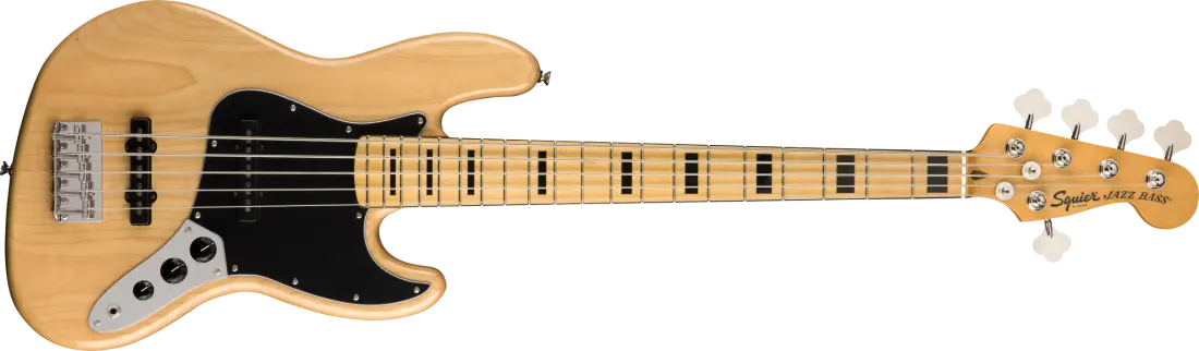 Classic Vibe \'70s Jazz Bass V, Maple Fingerboard - Natural