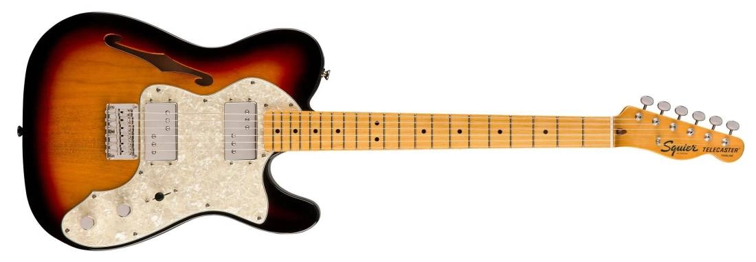 Classic Vibe \'70s Telecaster Thinline, Maple Fingerboard - 3 Tone Sunburst
