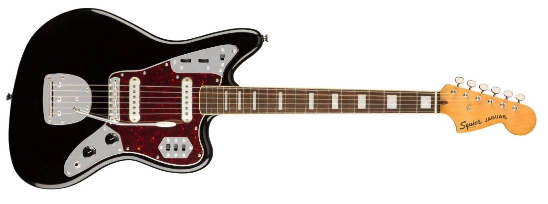 Classic Vibe \'70s Jaguar, Laurel Fingerboard - Black