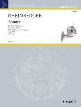 Schott - Sonata in Eb major,  Op. 178 - Rheinberger - Horn/Piano