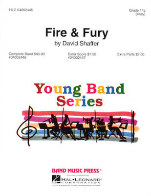 Hal Leonard - Fire & Fury - Shaffer - Concert Band - Gr. 1.5