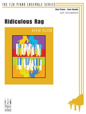 FJH Music Company - Ridiculous Rag - Olson - Piano Duet (1 Piano, 4 Hands)