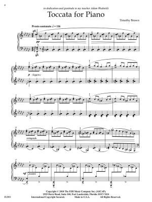Toccata for Piano - Brown - Piano - Sheet Music