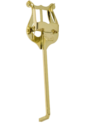 Trophy - Trumpet Lyre - Bent-Stem - Gold-Lacquered