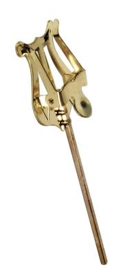 Trophy - Trumpet Lyre - 4 Straight-Stem - Gold-Lacquered