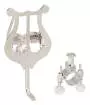 Bach - Universal Trumpet\/Cornet Lyre - Clamp-On - Silver