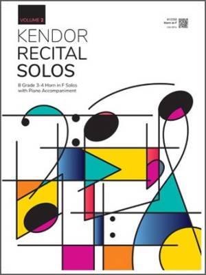 Kendor Music Inc. - Kendor Recital Solos, Volume 2 - Horn in F/Piano - Book/Audio Online