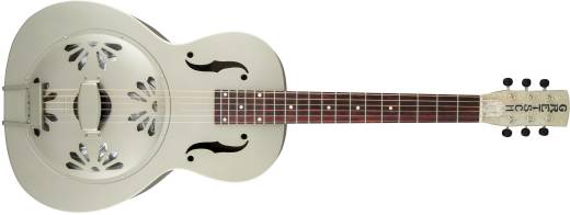 G9201 Honey Dipper Round-Neck, Brass Body Biscuit Cone Resonator Guitar - Shed Roof Finish