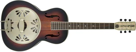 G9240 Alligator Round-Neck, Mahogany Body Biscuit Cone Resonator Guitar - 2-Colour Sunburst