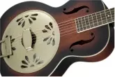 G9241 Alligator Biscuit Round-Neck Resonator Guitar with Fishman Nashville Pickup - 2-Colour Sunburst
