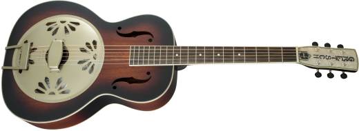 G9241 Alligator Biscuit Round-Neck Resonator Guitar with Fishman Nashville Pickup - 2-Colour Sunburst