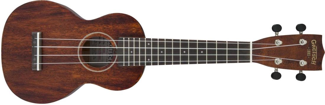 G9100 Soprano Standard Ukulele with Gig Bag, Ovangkol Fingerboard - Vintage Mahogany Stain