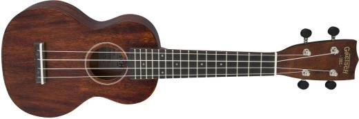 G9100 Soprano Standard Ukulele with Gig Bag, Ovangkol Fingerboard - Vintage Mahogany Stain