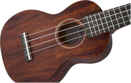 G9100 Soprano Standard Ukulele with Gig Bag, Ovangkol Fingerboard - Vintage Mahogany Stain