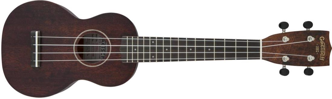 G9100-L Soprano Long-Neck Ukulele with Gig Bag, Ovangkol Fingerboard - Vintage Mahogany Stain