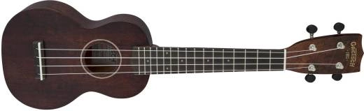 G9100-L Soprano Long-Neck Ukulele with Gig Bag, Ovangkol Fingerboard - Vintage Mahogany Stain