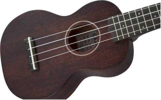 G9100-L Soprano Long-Neck Ukulele with Gig Bag, Ovangkol Fingerboard - Vintage Mahogany Stain