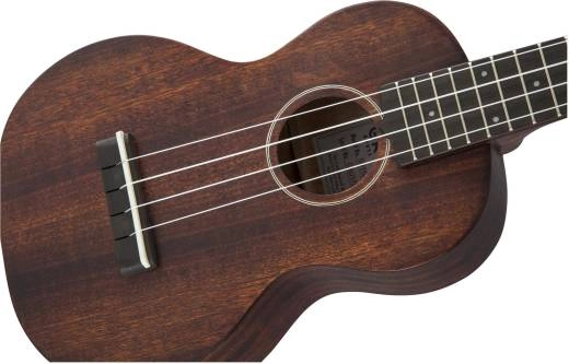 G9110 Concert Standard Ukulele with Gig Bag, Ovangkol Fingerboard - Vintage Mahogany Stain