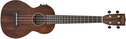 G9110-L A.E. Concert Long-Neck Ukulele with Gig Bag, Ovangkol Fingerboard, Fishman Kula Pickup - Vintage Mahogany Stain