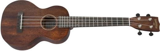 G9110-L A.E. Concert Long-Neck Ukulele with Gig Bag, Ovangkol Fingerboard, Fishman Kula Pickup - Vintage Mahogany Stain