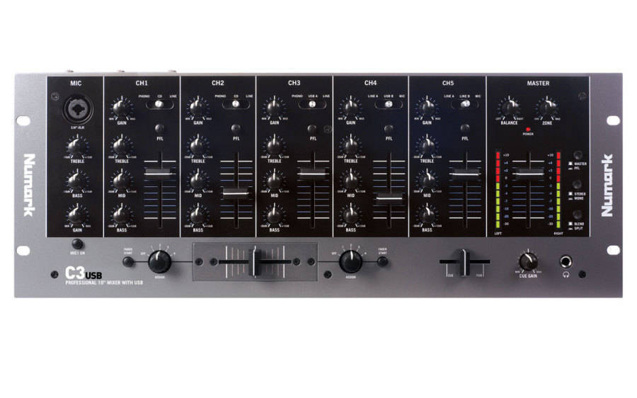 C3USB - 5 Channel DJ Mixer with USB