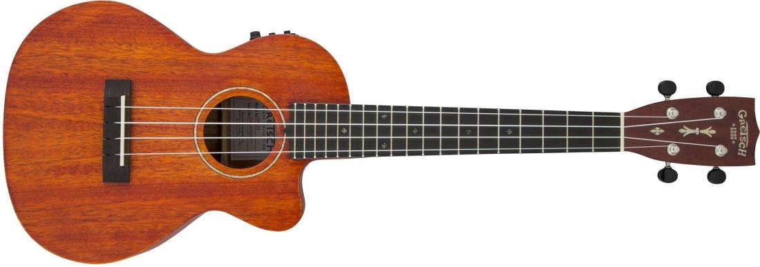 G9121 A.C.E. Tenor Ukulele, Acoustic-Electric with Gig Bag, Ovangkol Fingerboard, Fishman Kula Pickup - Honey Mahogany Stain