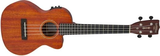 G9121 A.C.E. Tenor Ukulele, Acoustic-Electric with Gig Bag, Ovangkol Fingerboard, Fishman Kula Pickup - Honey Mahogany Stain