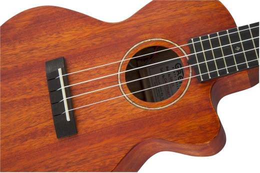 G9121 A.C.E. Tenor Ukulele, Acoustic-Electric with Gig Bag, Ovangkol Fingerboard, Fishman Kula Pickup - Honey Mahogany Stain