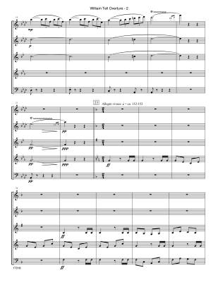 William Tell Overture (Excerpts) - Rossini/Halferty - Woodwind Quintet - Score/Parts