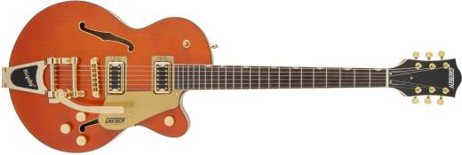 G5655TG Electromatic Center Block Jr. Single-Cut with Bigsby and Gold Hardware, Laurel Fingerboard - Orange Stain