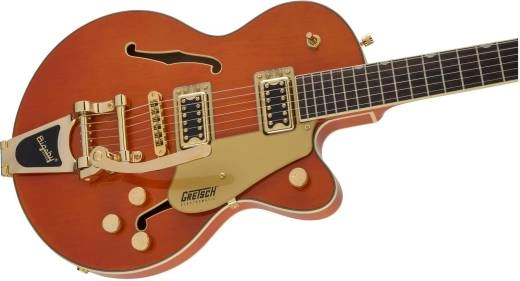 G5655TG Electromatic Center Block Jr. Single-Cut with Bigsby and Gold Hardware, Laurel Fingerboard - Orange Stain