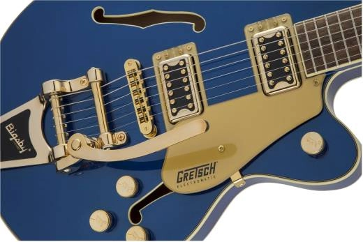 G5655TG Electromatic Center Block Jr. Single-Cut with Bigsby and Gold Hardware, Laurel Fingerboard - Azure Metallic