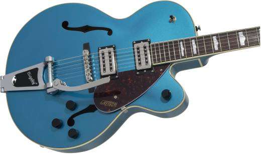 G2420T Streamliner Hollow Body with Bigsby, Laurel Fingerboard, Broad\'Tron BT-2S Pickups - Riviera Blue