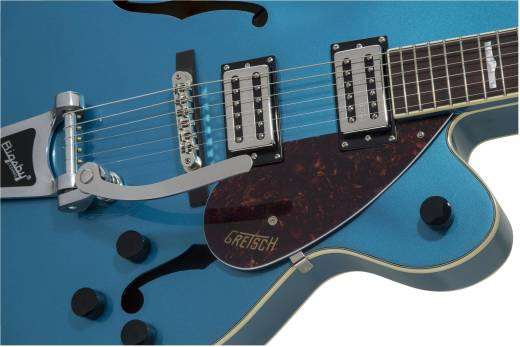 G2420T Streamliner Hollow Body with Bigsby, Laurel Fingerboard, Broad\'Tron BT-2S Pickups - Riviera Blue