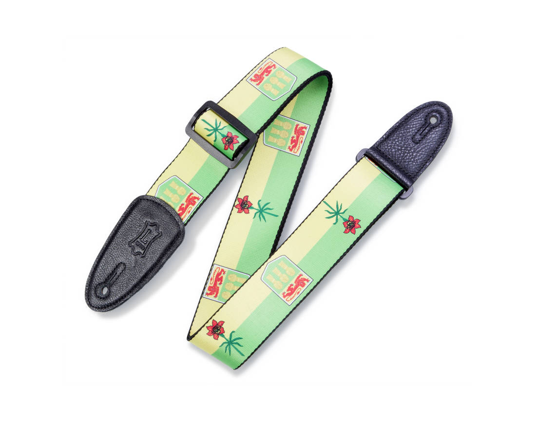 2\'\' Wide Polyester Guitar Strap - Saskatchewan