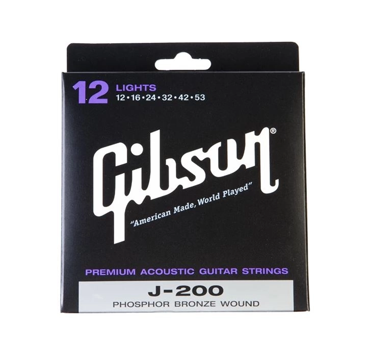 J-200 Phosphor Bronze Acoustic Strings - 12-53