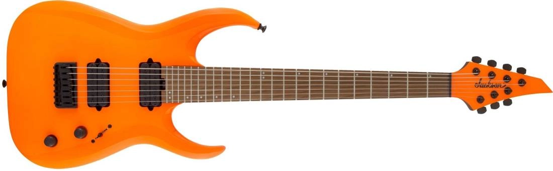 Pro Series Signature Misha Mansoor Juggernaut HT7, Caramelized Maple Fingerboard - Neon Orange