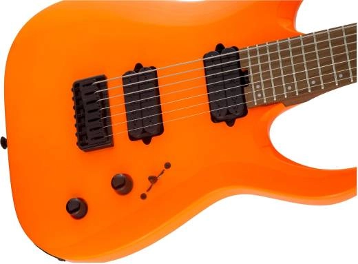 Pro Series Signature Misha Mansoor Juggernaut HT7, Caramelized Maple Fingerboard - Neon Orange