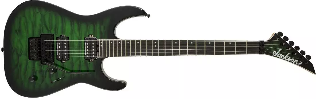 Pro Series Dinky DK2Q, Ebony Fingerboard - Transparent Green Burst